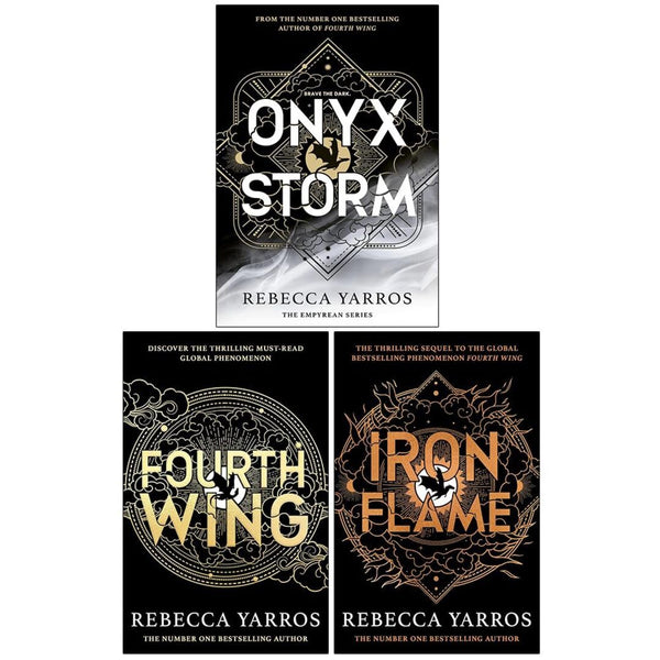 The Empyrean Series 3 Books Collection Set By Rebecca Yarros (Fourth Wing, Iron Flame & Onyx Storm)
