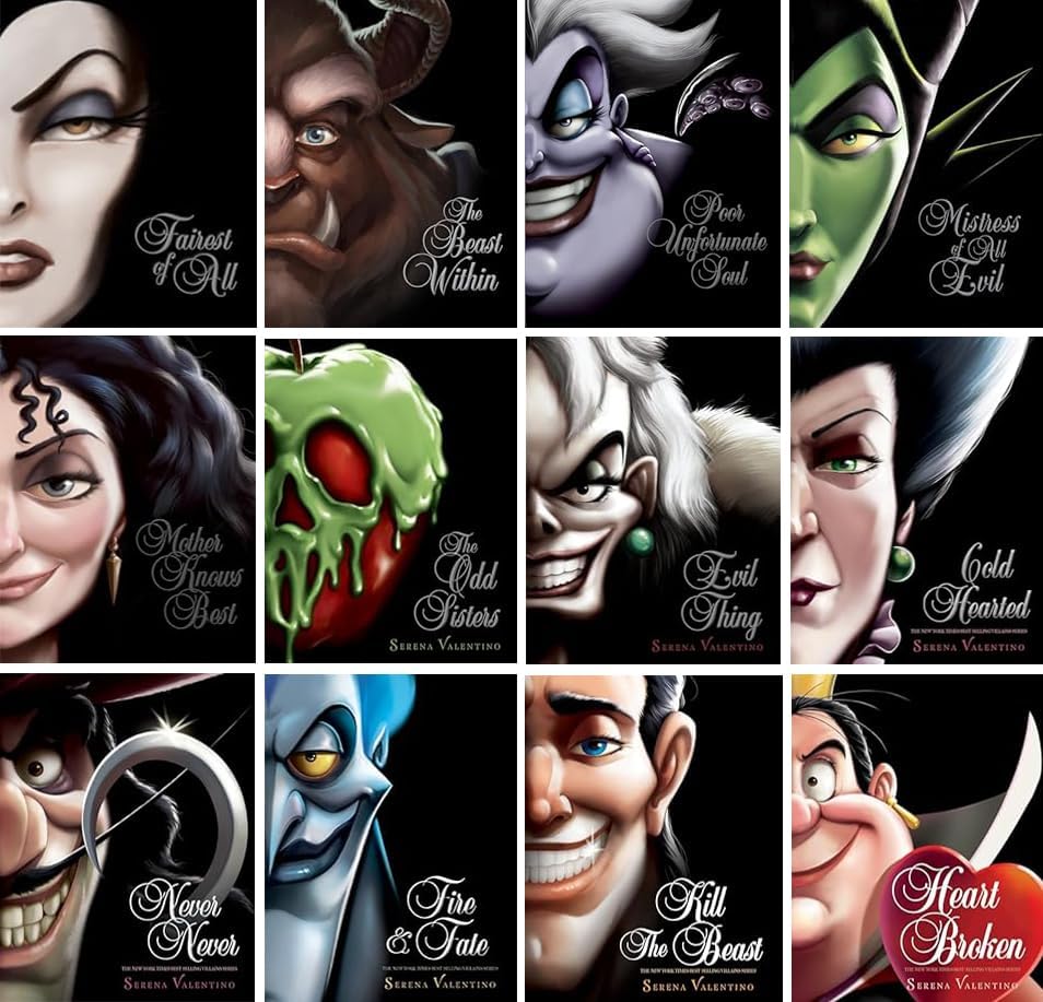 Disney Villains Series Complete 12-Book Collection