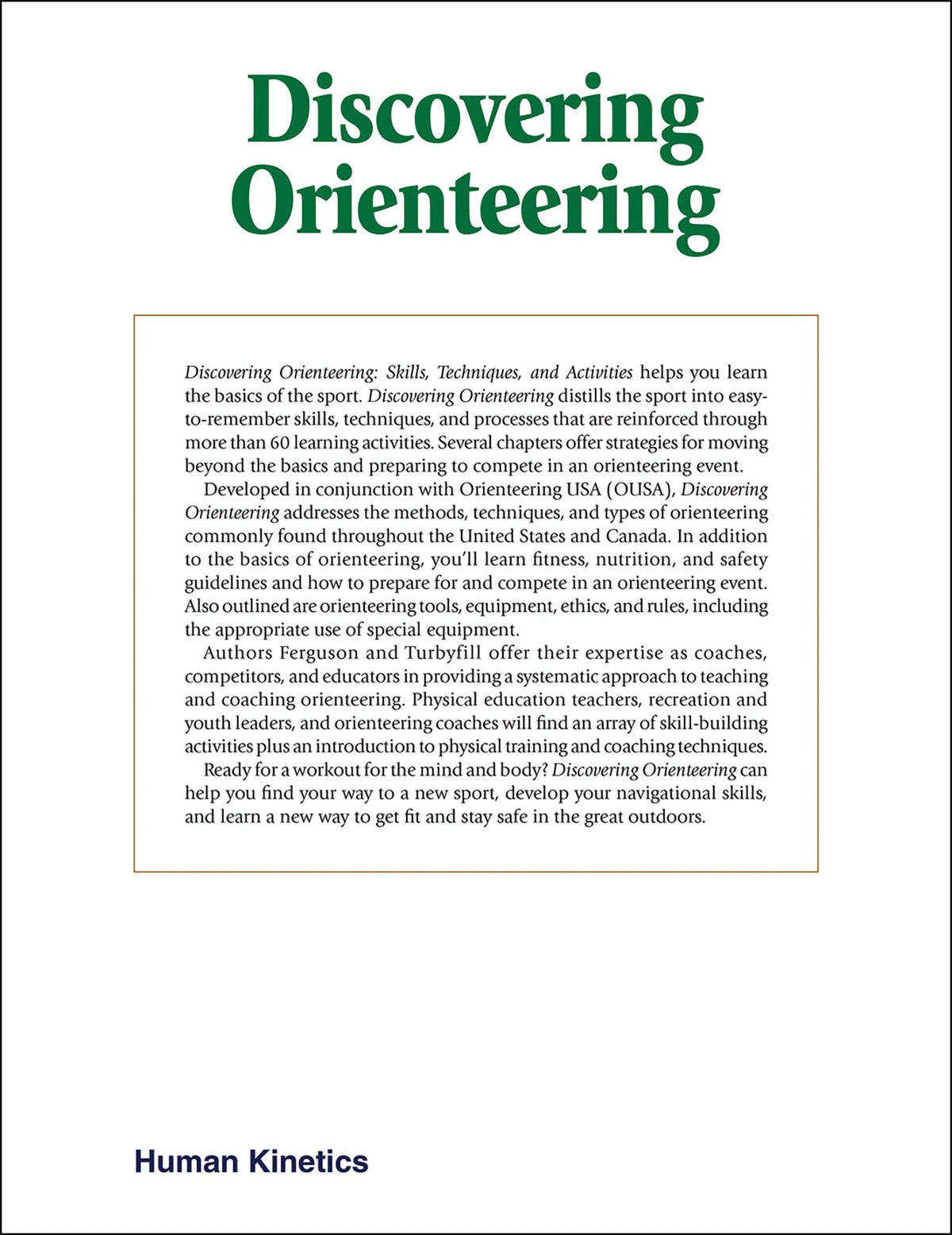 Discovering Orienteering: Skills, Techniques, and Activities (Paperback) — additional view