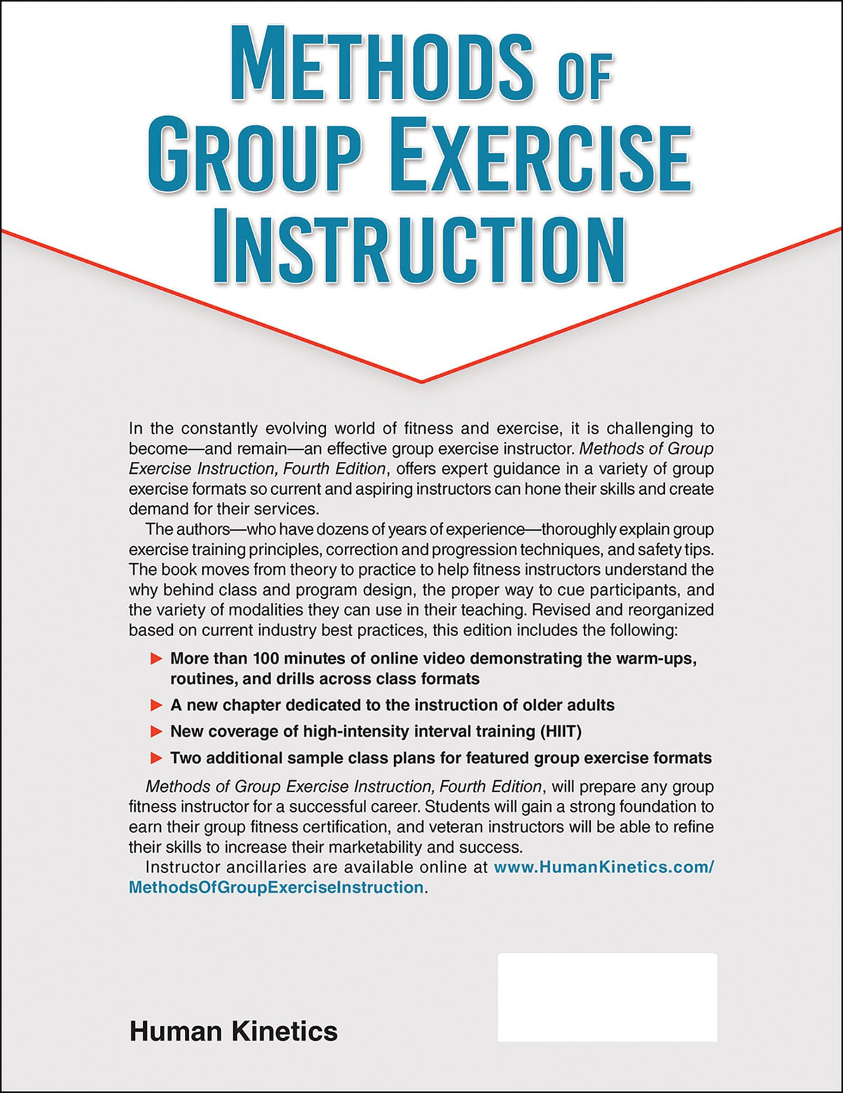 Methods of Group Exercise Instruction — Fourth Edition (Paperback) — additional view