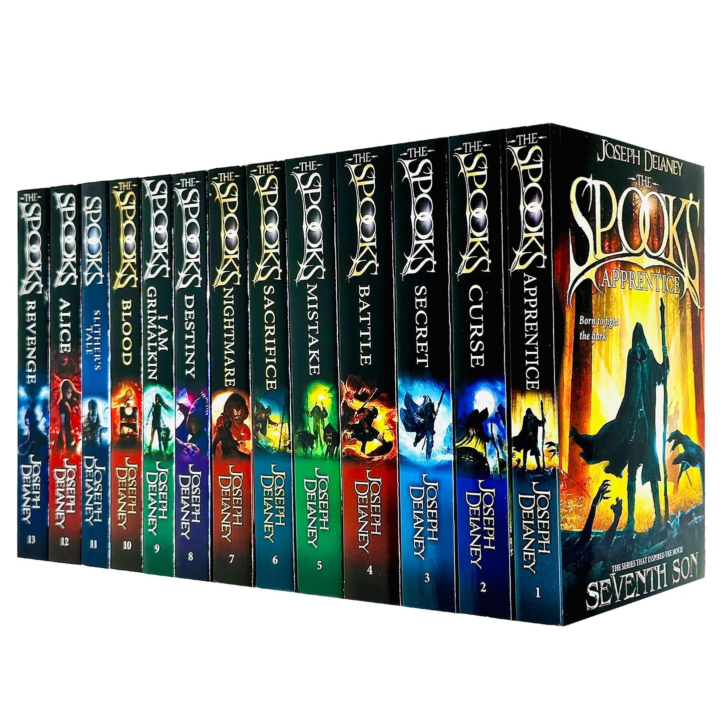 The Spooks Books 1 - 13 Complete Wardstone Chronicles Collection Set by Joseph Delaney ( Apprentice, Curse, Secret, Battle, Destiny, Alice, Revenge & MORE!)