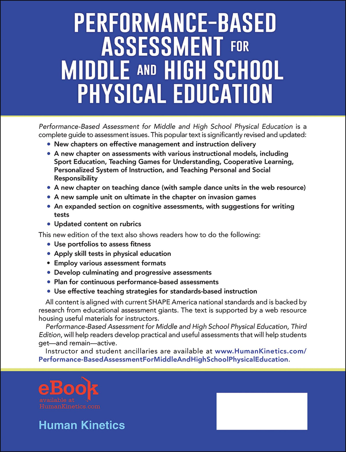 Performance-Based Assessment for Middle and High School Physical Education — Third Edition (Paperback) — additional view