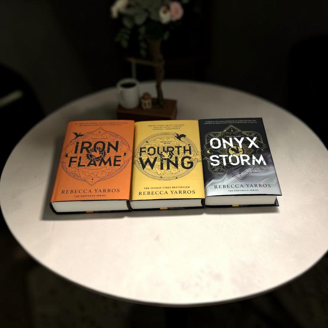 Empyrean Series 3-Book Collection Set by Rebecca Yarros (Fourth Wing, Iron Flame, Onyx Storm)