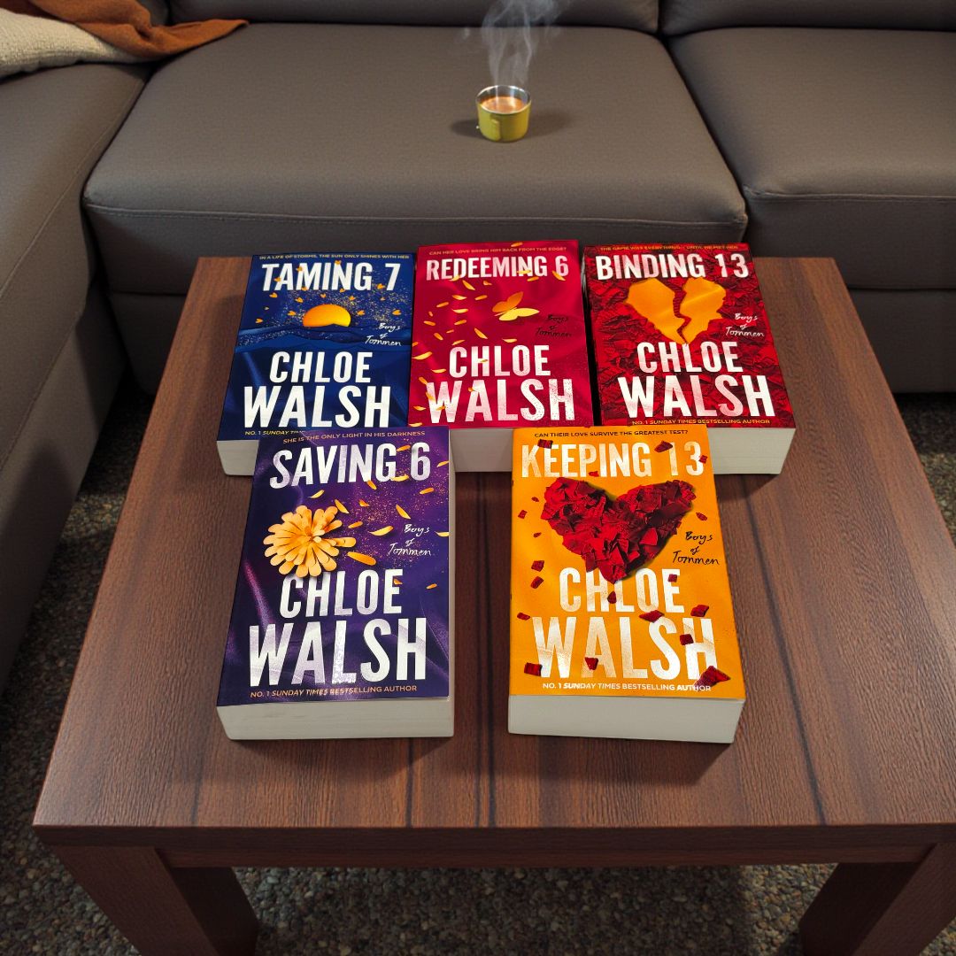 Boys of Tommen Series 5-Book Collection Set by Chloe Walsh (Binding 13, Keeping 13, Saving 6, Redeeming 6, Taming 7)