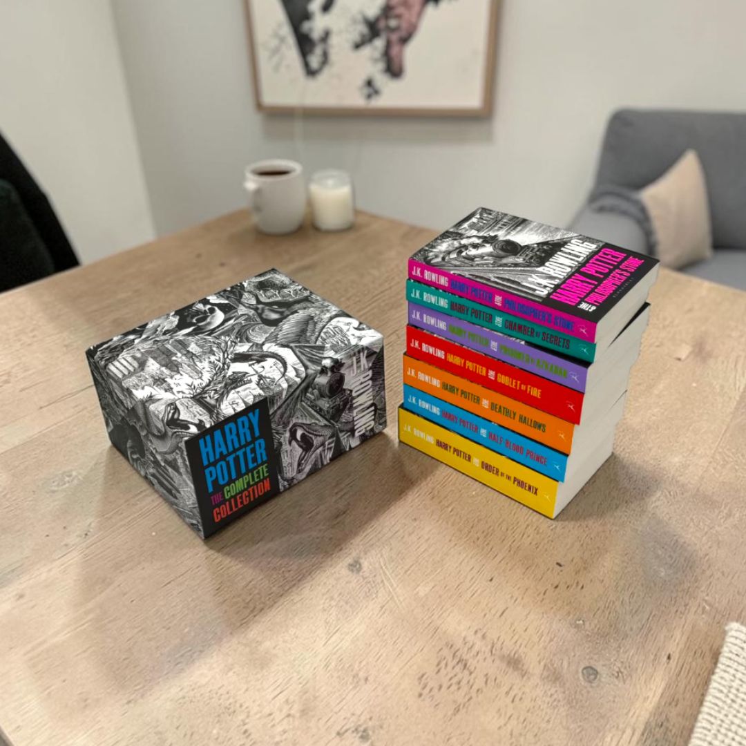 Harry Potter Adult Edition Box Set (Complete 7-Book Collection by J.K. Rowling – Collector’s Edition)