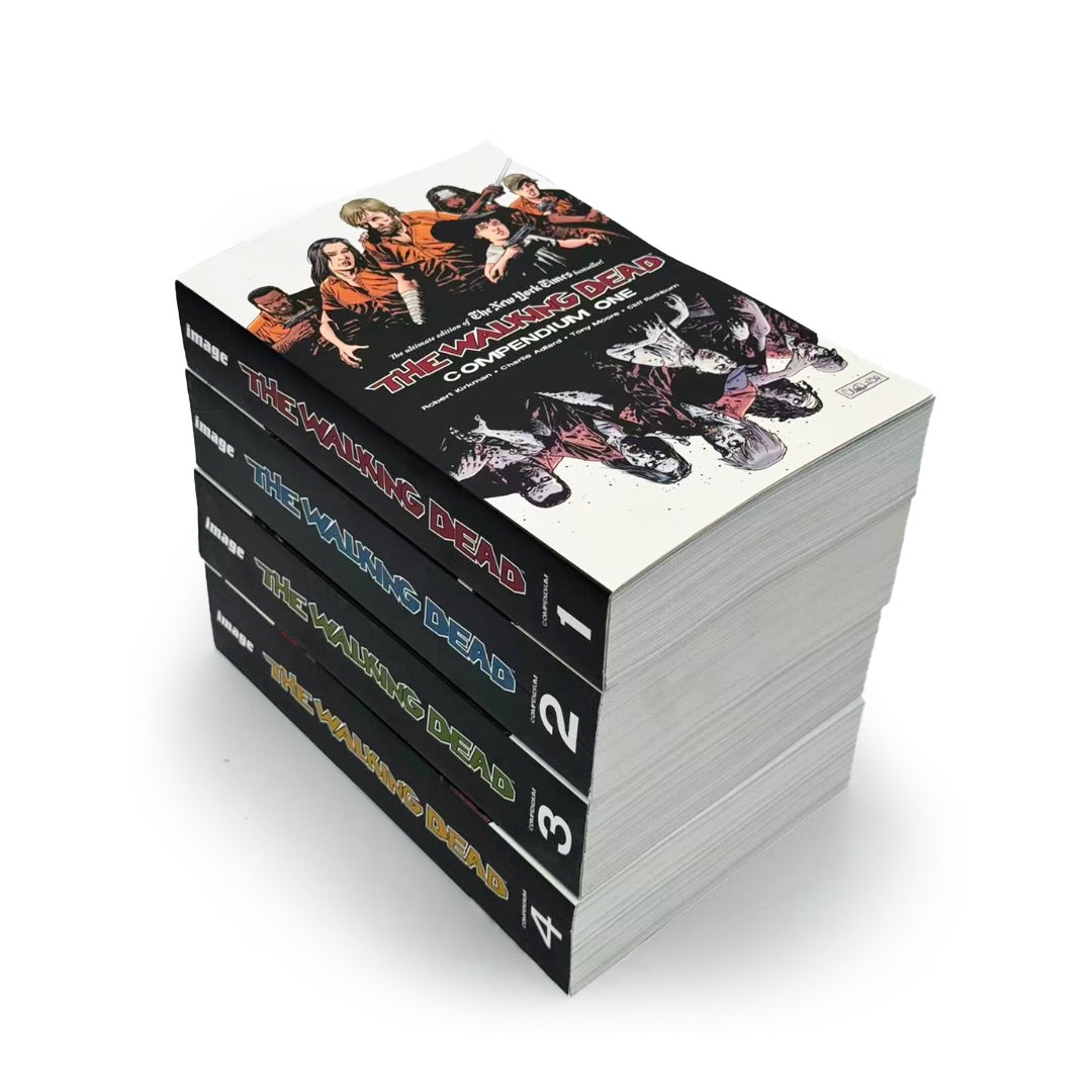 Walking Dead Compendium TP Vol. 1-4 by Robert Kirkman – Complete Graphic Novel Collection Set