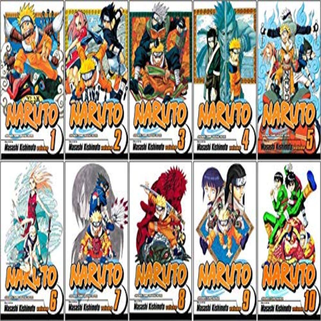 Naruto Manga Set, Vol. 1-10