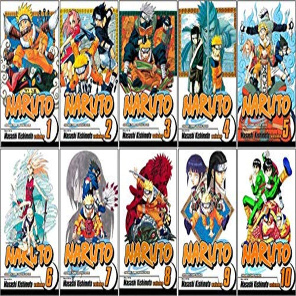 Naruto Manga Set, Vol. 1-10