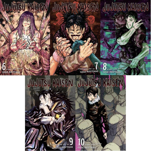Jujutsu Kaisen Vol. 6-10 Collection 5 Book Bundle Set