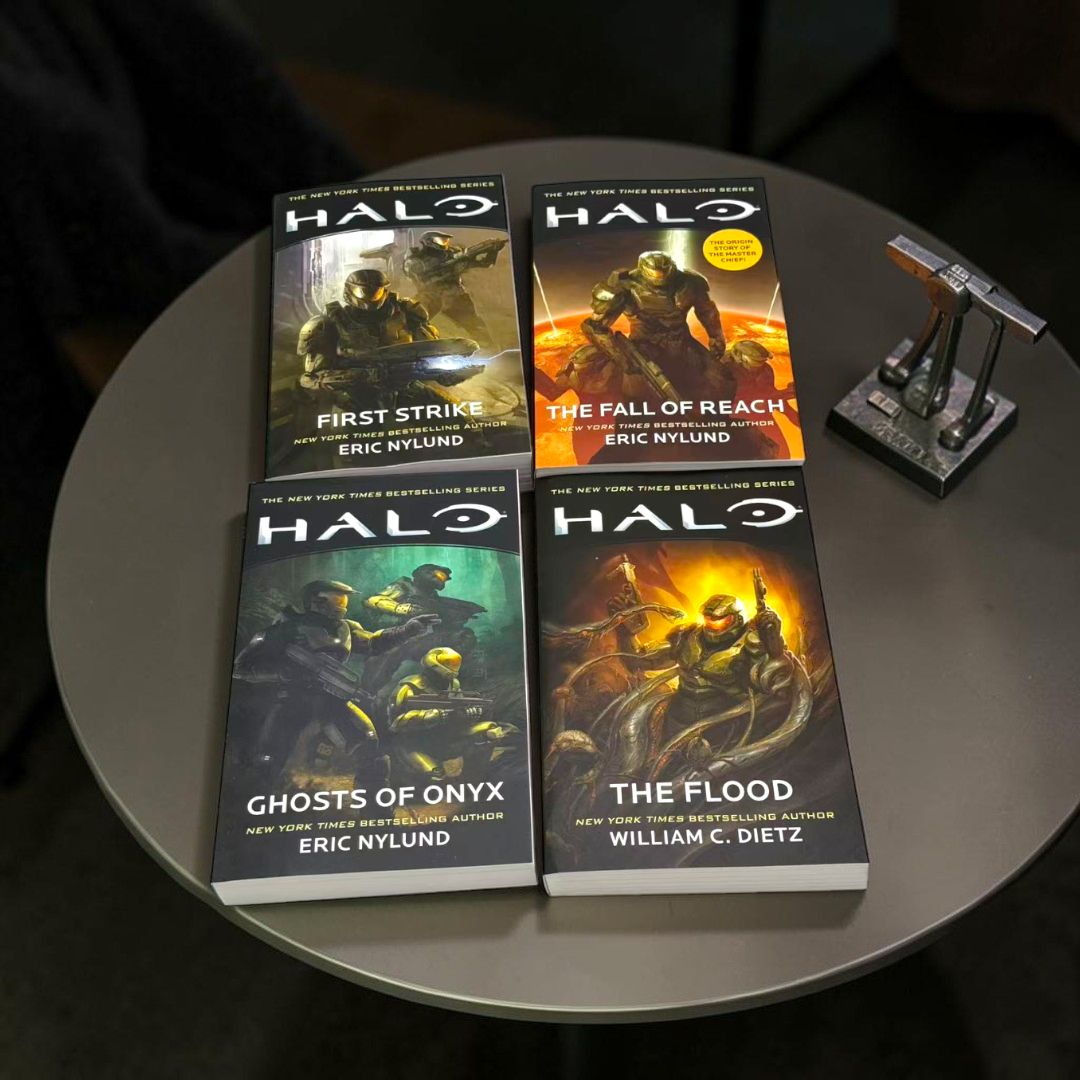 The Original Halo Book Series Collection (The Fall of Reach, The Flood, First Strike, Ghosts of Onyx)