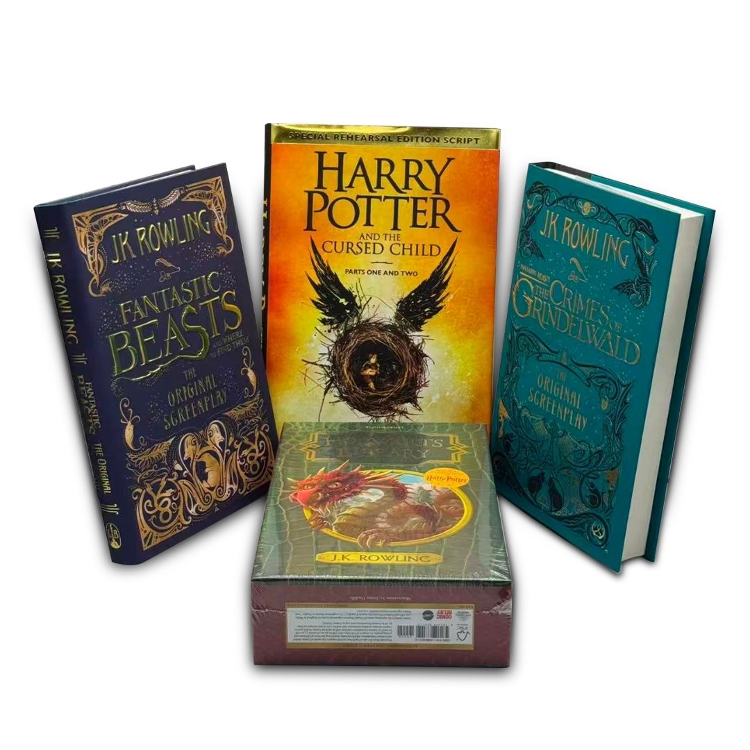 J.K. Rowling (Harry Potter and the Cursed Child Parts One and Two, Fantastic Beasts The Crimes of Grindelwald,The Original Screenplay,Quidditch Through the Ages and more) 6 Books Collection Set
