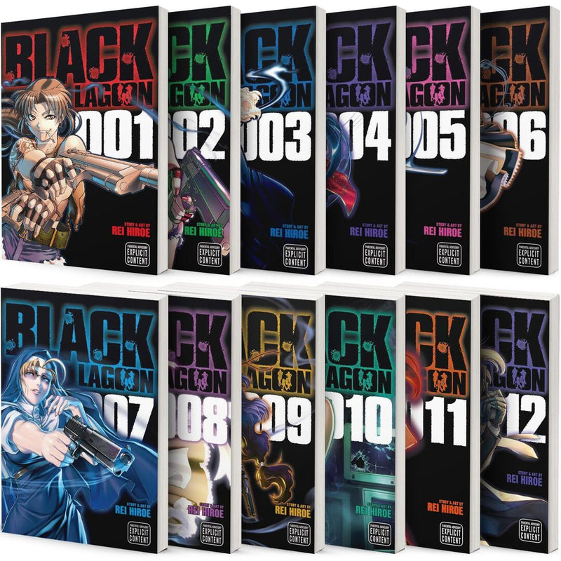 Black Lagoon Manga Set Vol. 1-12 by Rei Hiroe