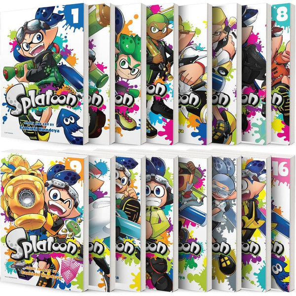 Splatoon Manga Set Vol.1-16 by Sankichi Hinodeya