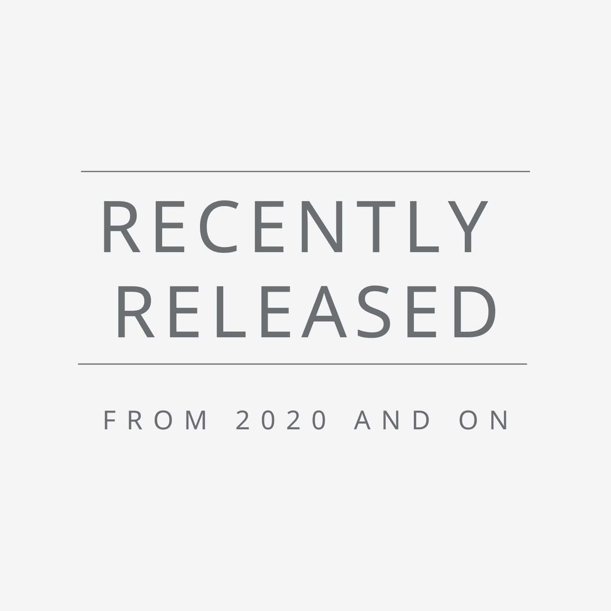 SHOP ALL RECENTLY RELEASED