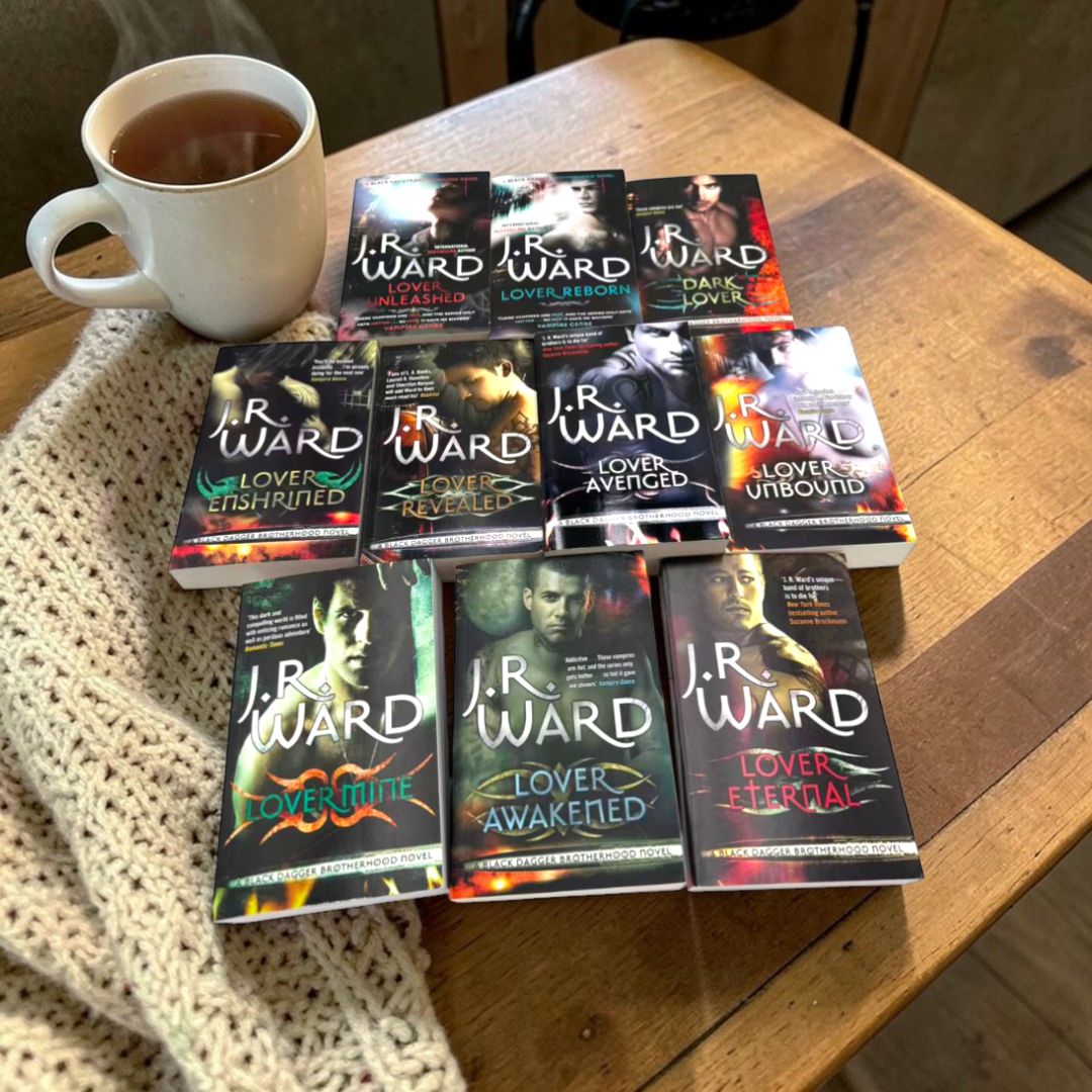 Black Dagger Brotherhood World Series Books 1-10 Collection Set by J.R. Ward (Dark Lover, Eternal, Awakened, Revealed, Unbound, Enshrined, Avenged)