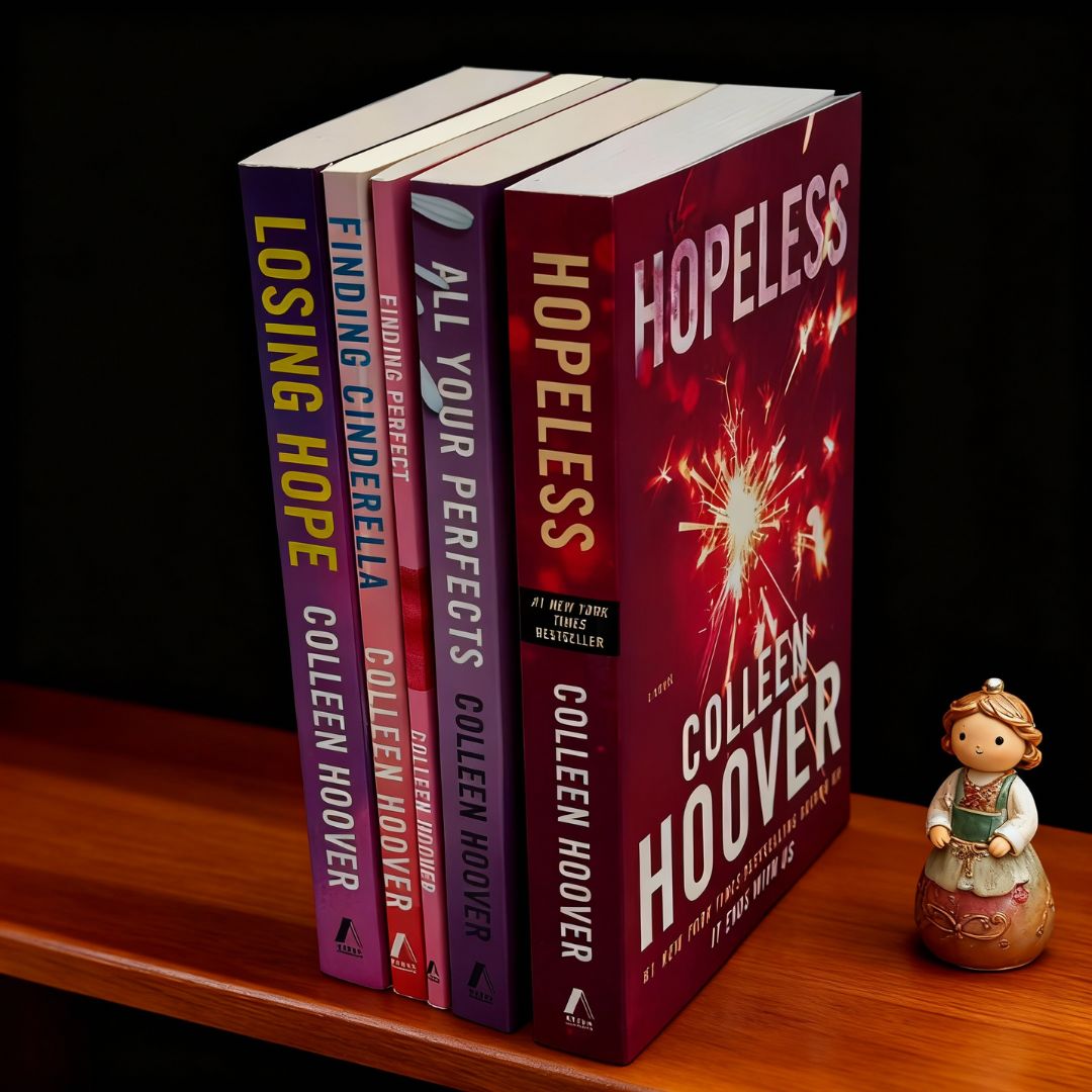 Hopeless Series by Colleen Hoover – 5 Book Collection Set (Hopeless, Losing Hope, Finding Cinderella, Finding Perfect & All Your Perfect)