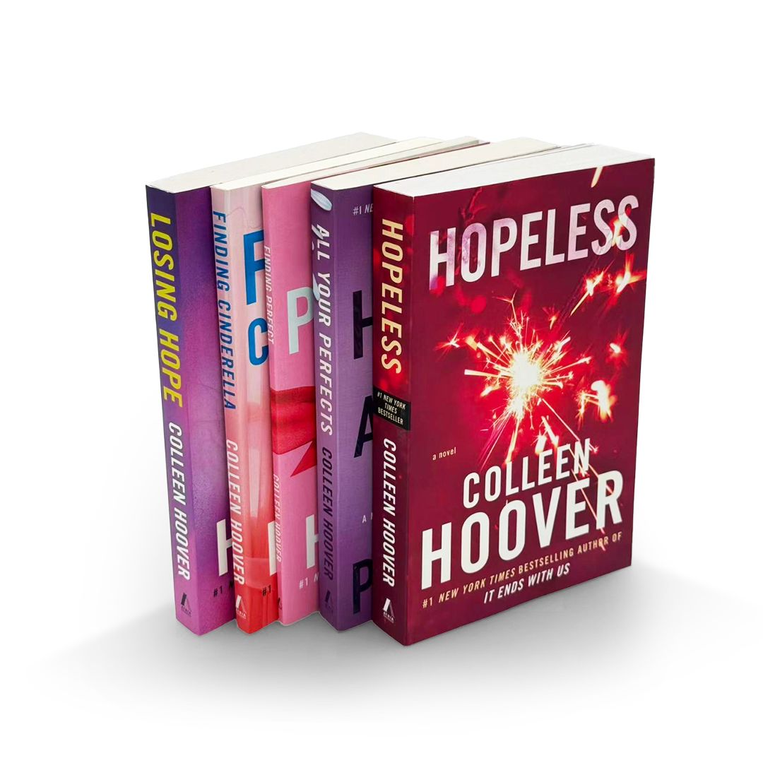 Hopeless Series by Colleen Hoover – 5 Book Collection Set (Hopeless, Losing Hope, Finding Cinderella, Finding Perfect & All Your Perfect)