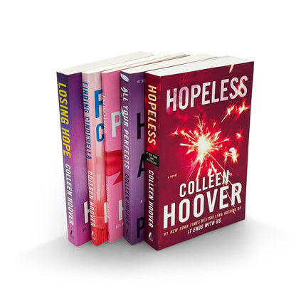Hopeless Series by Colleen Hoover – 5 Book Collection Set (Hopeless, Losing Hope, Finding Cinderella, Finding Perfect & All Your Perfect)