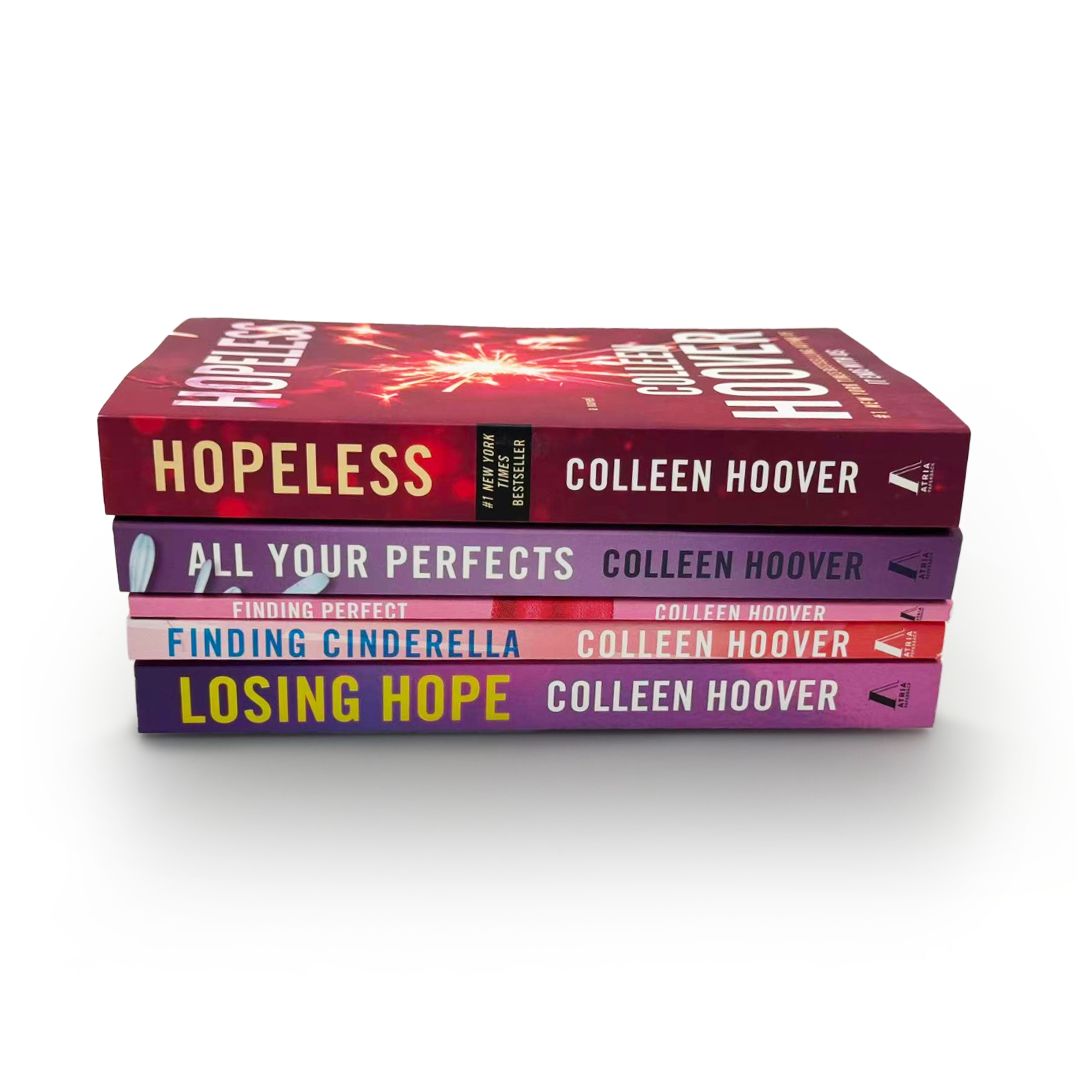 Hopeless Series by Colleen Hoover – 5 Book Collection Set (Hopeless, Losing Hope, Finding Cinderella, Finding Perfect & All Your Perfect)