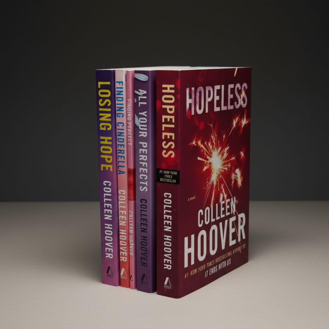 Hopeless Series by Colleen Hoover – 5 Book Collection Set (Hopeless, Losing Hope, Finding Cinderella, Finding Perfect & All Your Perfect)