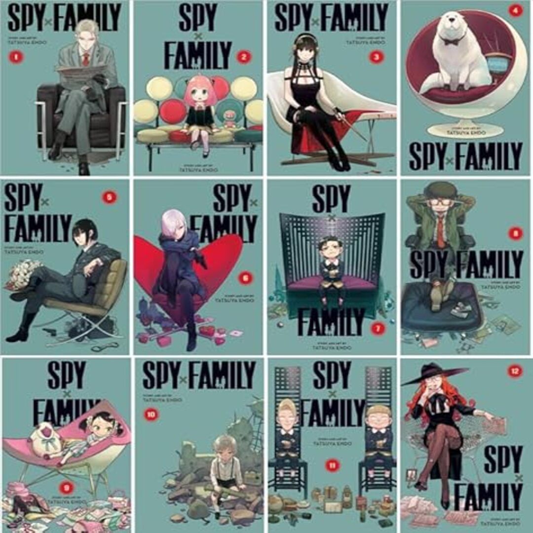 Spy X Family Series, Vol. 1-12 Collection Book Set