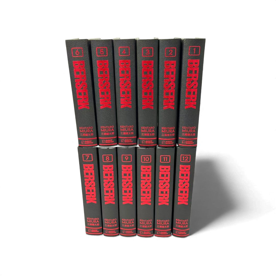 Berserk Deluxe Edition: The Complete Hardcover Collection Books 1–12 by Kentaro Miura (Deluxe Manga Set)