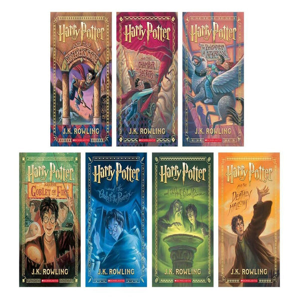 25 Year Anniversary Editon of Harry Potter Paperback Full Book Set Volumes 1-7 (Limited Edition, Original cover)