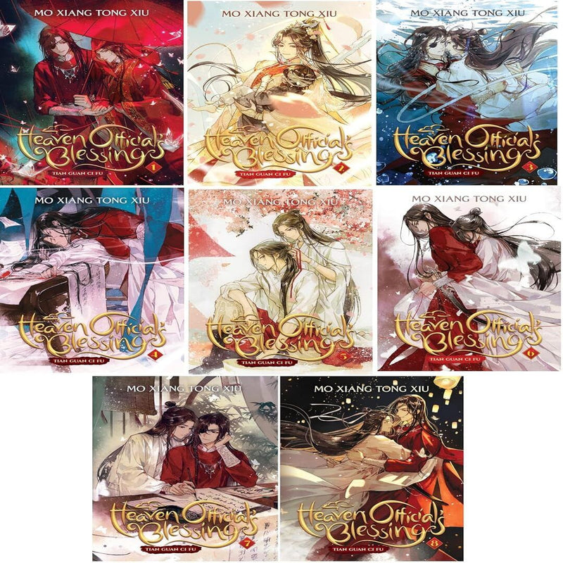 Heaven Official's Blessing:Tian Guan Ci Fu Novel Vol. 1-8 by Mo Xiang Tong Xiu