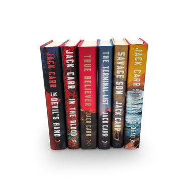 Terminal List Series 6-Book Collection Set by Jack Carr (The Terminal List, True Believer, Savage Son, The Devil’s Hand, In the Blood, Only the Dead)