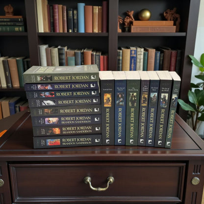 The Wheel of Time Complete Set of 15 by Robert Jordan & Brandon Sanderson (Epic Fantasy Collection)