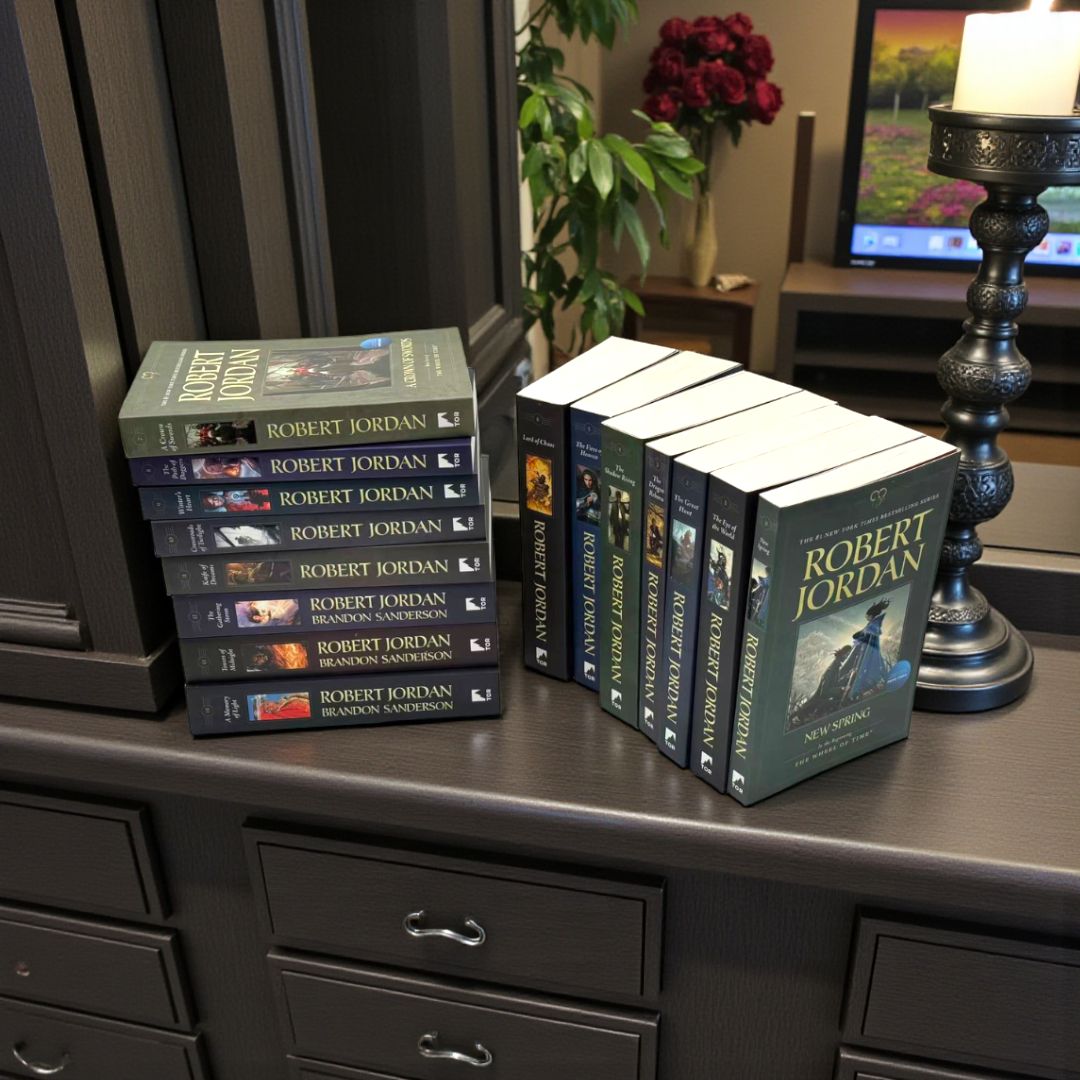 The Wheel of Time Complete Set of 15 by Robert Jordan & Brandon Sanderson (Epic Fantasy Collection)