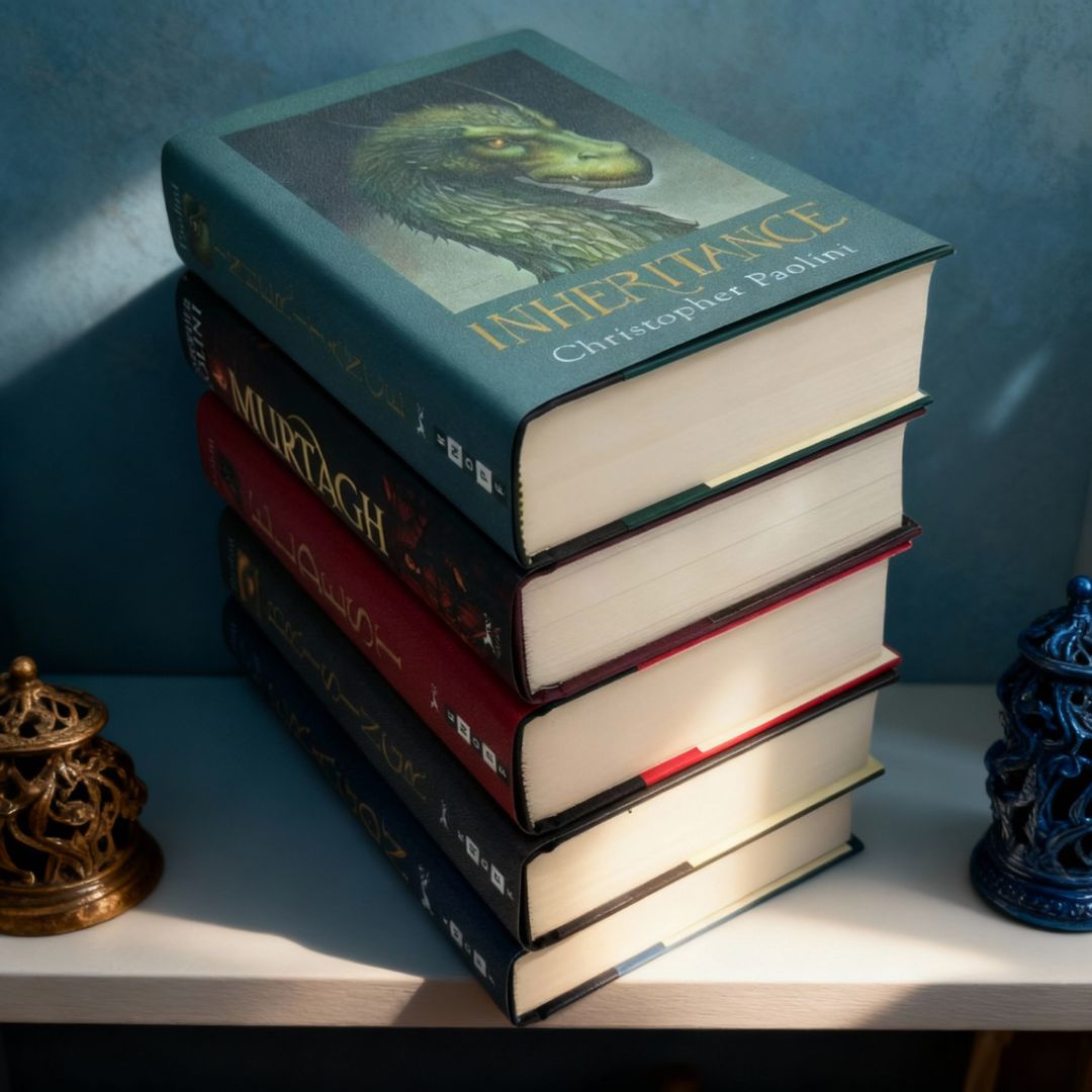 The Inheritance Cycle Series 5-Book Set by Christopher Paolini (Eragon, Eldest, Brisingr, Inheritance, Murtagh: The World of Eragon)