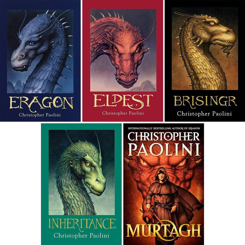 The Inheritance Cycle series, Set of 5 Books. Eragon, Eldest, Brisingr, Inheritance and Murtagh:The World of Eragon