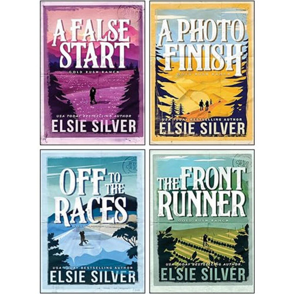 Gold Rush Ranch Series 4 Books Collection Set By Elsie Silver(Off to the Races, The Front Runner, A Photo Finish, A False Start)