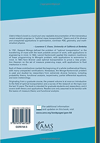Topics in Optimal Transportation (Paperback) — additional view