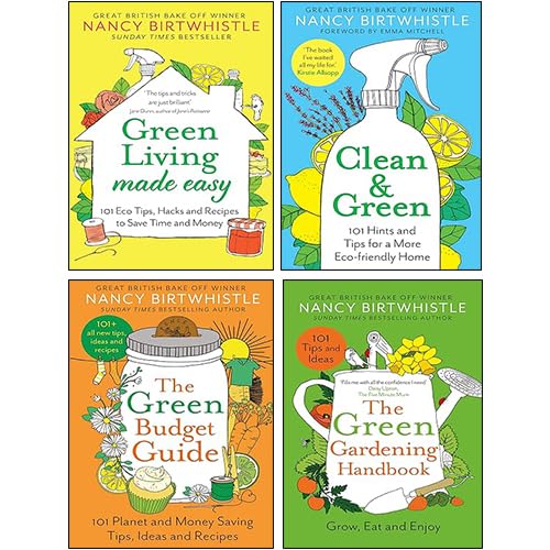 Nancy Birtwhistle 4 Books Collection Set (The Green Budget Guide, Green Living Made Easy, Clean & Green, The Green Gardening Handbook) [Hardcover] Nancy Birtwhistle