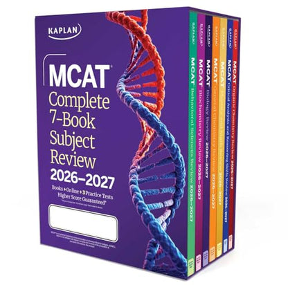 MCAT Complete 7-Book Subject Review 2026-2027, Set Includes Books, Online Prep, 3 Practice Tests (Kaplan Test Prep) [Paperback] Kaplan Test Prep