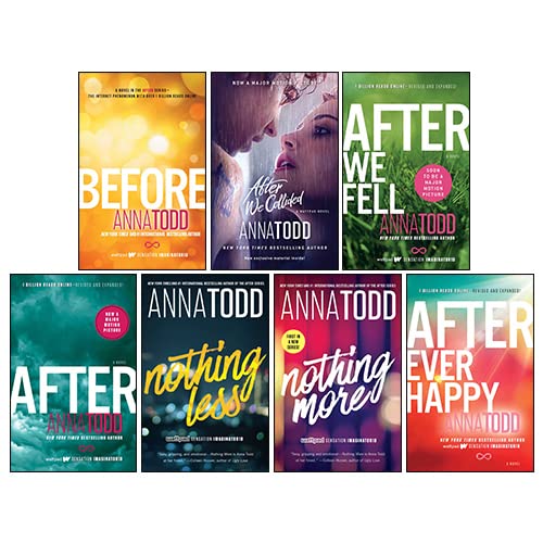 The After & The Landon Series 7 Books Collection Set By Anna Todd (After, After Ever Happy, After We Collided, After We Fell, Before, Nothing More & Nothing Less) [Paperback] Anna Todd