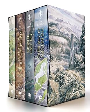 The Hobbit & The Lord of the Rings Boxed Set - Illustrated edition [Hardcover] JR Tolkien