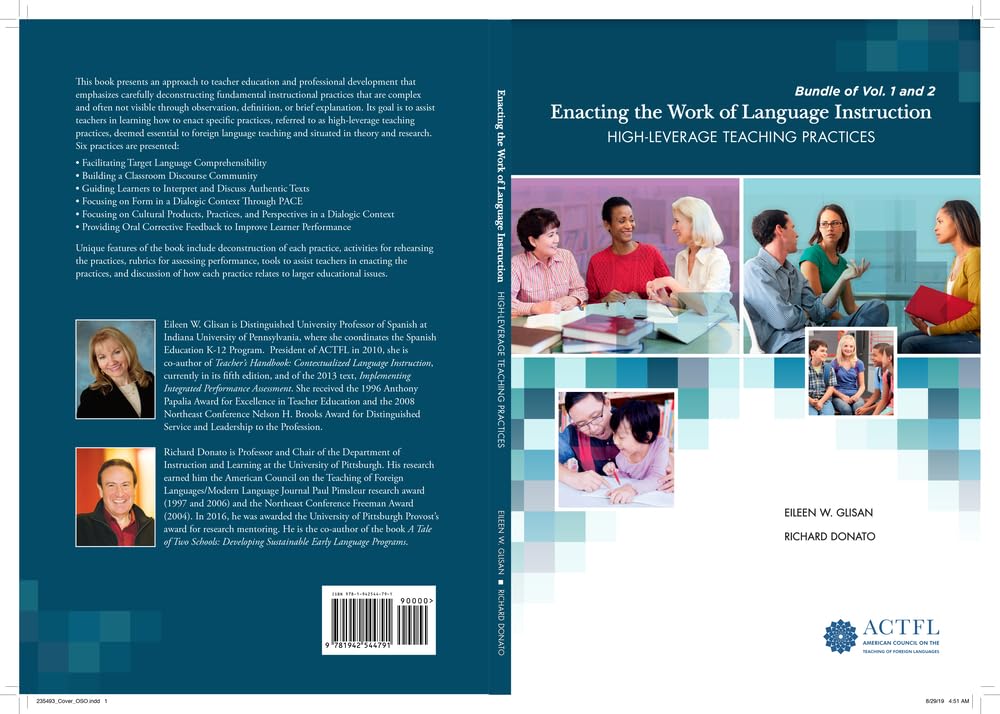 Enacting the Work of Language Instruction Bundle (Vol 1, Vol 2) Donato, Richard and Glisan, Eileen