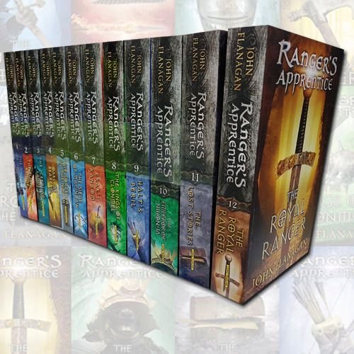 John Flanagan Rangers Apprentice 12 Books Collection Set (The Emperor of Nihon-Ja, The Lost Stories, Erak's Ransom, Halt's Peril, Oakleaf Bearers, The Burning Bridge, The Icebound Land... [Unknown Binding]