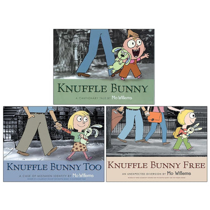 Knuffle Bunny Series Collection 3 Books Set By Mo Willems (Knuffle Bunny, Knuffle Bunny Too & Knuffle Bunny Free) [Paperback] Mo Willems