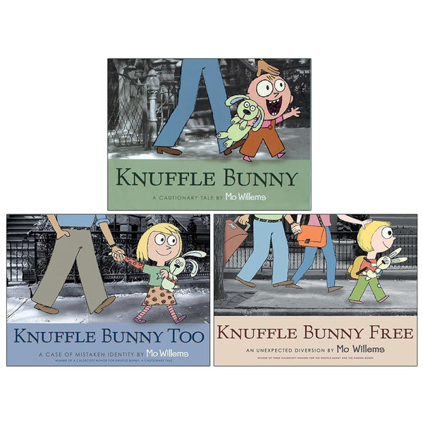 Knuffle Bunny Series Collection 3 Books Set By Mo Willems (Knuffle Bunny, Knuffle Bunny Too & Knuffle Bunny Free) [Paperback] Mo Willems