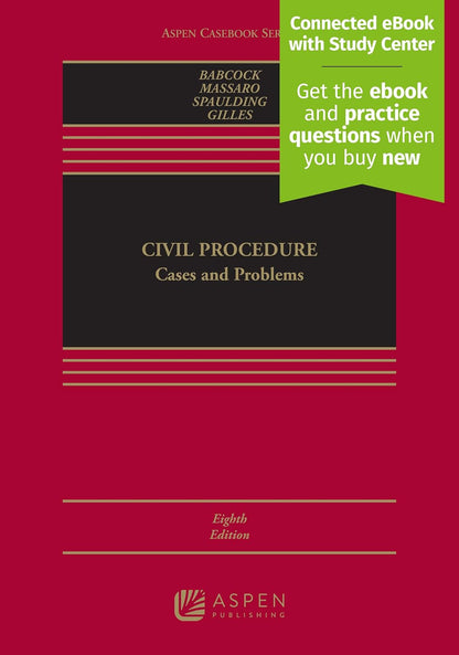 Civil Procedure: Cases and Problems, Eighth Edition hardcover textbook cover
