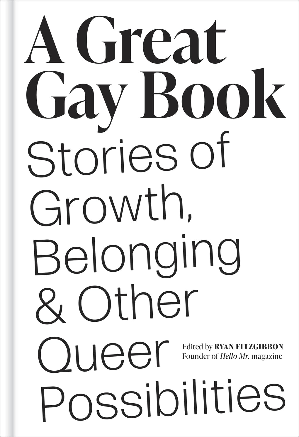 A Great Gay Book: Stories of Growth, Belonging & Other Queer Possibilities [Hardcover] Fitzgibbon, Ryan
