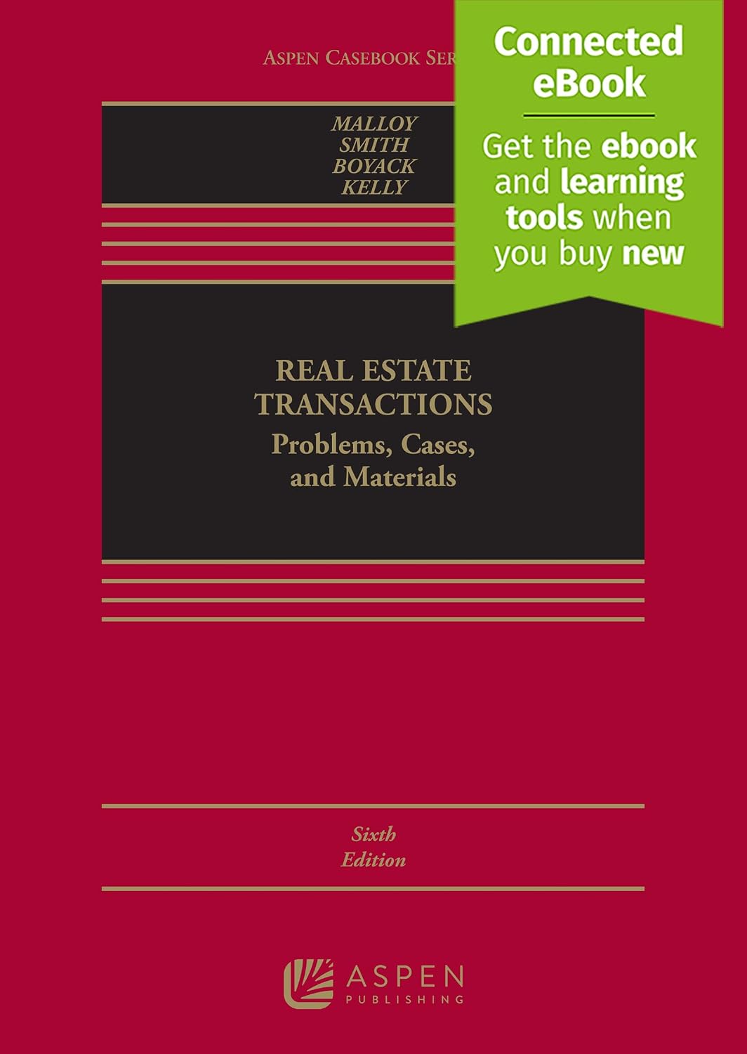 Real Estate Transactions: Problems, Cases, and Materials, Sixth Edition hardcover textbook cover