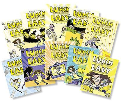 Lunch Lady 10 Book Paperback Collection [Paperback] Jarrett Krosoczka