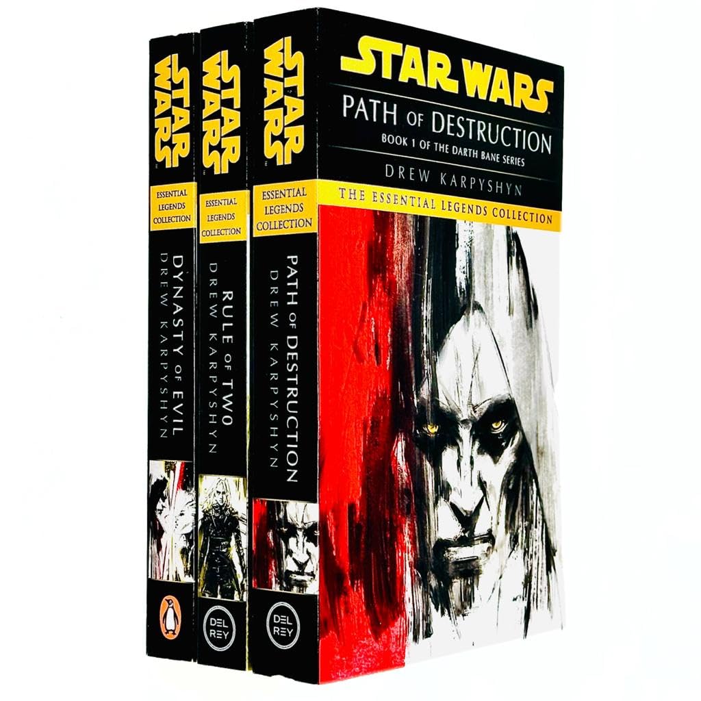 Star Wars: Essential Legends Collection Darth Bane Trilogy Books Set By Drew Karpyshyn(Path of Destruction, Rule of Two & Dynasty of Evil) [video game]
