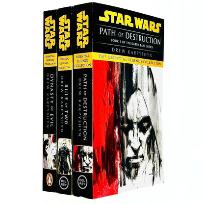 Star Wars: Essential Legends Collection Darth Bane Trilogy Books Set By Drew Karpyshyn(Path of Destruction, Rule of Two & Dynasty of Evil) [video game]