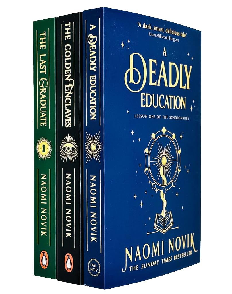 Scholomance Series 3 Books Collection Set By Naomi Novik(A Deadly Education, The Last Graduate, The Golden Enclaves) [Paperback] Naomi Novik
